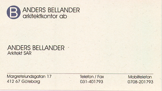 Anders Bellander Arkitektkontor AB